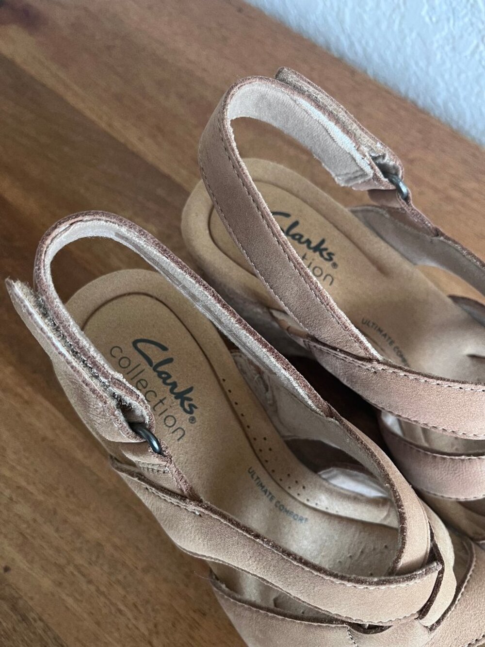 Clarks Collection Giselle Beach Sand Suede Wedge Platform Sandal 6 - Picture 11 of 15